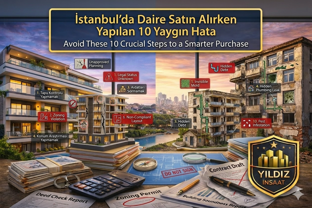 İstanbul’da Daire Satın Alırken Yapılan 10 Yaygın Hata